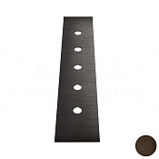 Gessi Пластина для монтажного бокса на 5 отверстий, цвет: dark bronze 01758#845