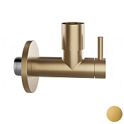 Gessi Запорный кран-фильтр под раковину с подводом воды на 1/2, вывод 3/8, цвет: gold brushed 01411#716