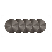 Gessi Origini Комплект вставок для ручек 5 шт, цвет: black metal brushed PVD 66604#707