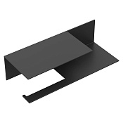 Boheme Qubic Держатель туалетной бумаги с полочкой, подвесной, цвет: black 10721-2-B