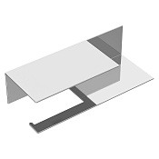 Boheme Qubic Держатель туалетной бумаги с полочкой, подвесной, цвет: chrome 10721-2-CR