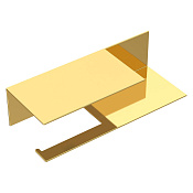 Boheme Qubic Держатель туалетной бумаги с полочкой, подвесной, цвет: gold 10721-2-G