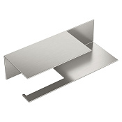 Boheme Qubic Держатель туалетной бумаги с полочкой, подвесной, цвет: nickel brush 10721-2-NB