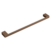 Boheme Qubic Полотенцедержатель 60 см, подвесной, перекладина, цвет: brushed bronze 10722-BRB