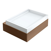 Boheme Qubic Мыльница с керамической чашей, подвесная, цвет: brushed bronze 10723-BRB