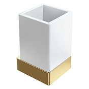 Boheme Qubic Стакан подвесной, керамический, цвет: matt gold 10724-MG