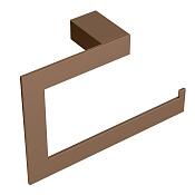 Boheme Qubic Полотенцедержатель 23 см, подвесной, полукольцо, цвет: brushed bronze 10725-BRB