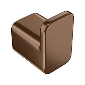 Boheme Qubic Крючок для полотенец одинарный, подвесной, цвет: brushed bronze 10726-BRB