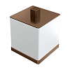 Boheme Qubic Диспенсер ватных дисков, настольный, цвет: brushed bronze 10964-BRB