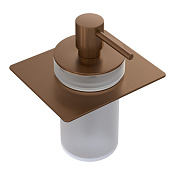 Boheme Space Дозатор для жидкого мыла, подвесной, стеклянная колба, цвет: brushed bronze 10966-BRB-DISP