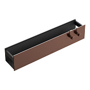 Boheme Space Полка подвесная 60 см, с 2-мя крючками, цвет: copper brushed 10966-CB