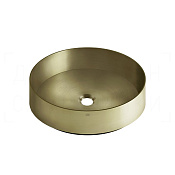 Gessi 316 Раковина чаша d40,1х12,5h см, без перелива и крепления, цвет: brushed brass PVD 54601#727