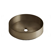 Gessi 316 Раковина чаша d40,1х12,5h см, без перелива и крепления, цвет: deep bronze brushed PVD 54601#791