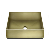 Gessi 316 Раковина чаша 40х12,5h см, без перелива и крепления, цвет: brushed brass PVD 54605#727
