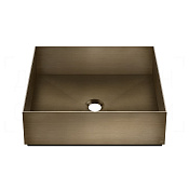 Gessi 316 Раковина чаша 40х12,5h см, без перелива и крепления, цвет: deep bronze brushed PVD 54605#791
