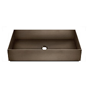 Gessi 316 Раковина чаша 60х35х12,5h см, без перелива и крепления, цвет: coffee bronze brushed PVD 54606#761