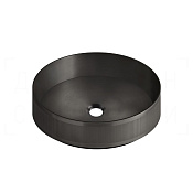 Gessi Venti20 Раковина чаша d40,1х12,5h см, без перелива, цвет: black metal brushed PVD 65601#707