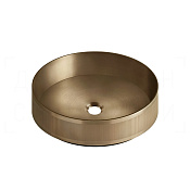 Gessi Venti20 Раковина чаша d40,1х12,5h см, без перелива, цвет: warm bronze brushed PVD 65601#726