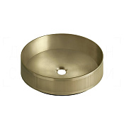Gessi Venti20 Раковина чаша d40,1х12,5h см, без перелива, цвет: brushed brass PVD 65601#727