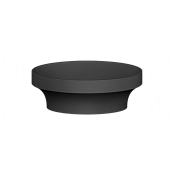 Gessi Origini Раковина чаша d44,5х15h см, без перелива, цвет: cristalplant matt black 66601#511