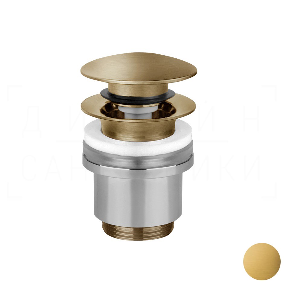 Gessi Донный клапан без перелива “Stop&Go”, цвет: gold brushed 01408#716