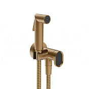 Gessi Perle Гигиенический душ без смесителя, с зап. клап., шланг 125 см, цвет: warm bronze brushed 56527#726