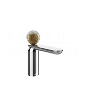 Gessi Perle Смеситель для раковины, без донного клапана, излив 13,2 см, цвет: chrome 74402#031