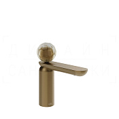 Gessi Perle Смеситель для раковины, без донного клап., излив 13,2 см, цвет: deep bronze brushed PVD 74402#791