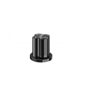 Gessi Ludovica Смеситель для раковины, без донного клапана и излива, цвет: black metal PVD 76200#706