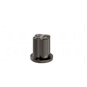 Gessi Ludovica Смеситель для раковины, без донного клапана и излива, цвет: black metal brushed PVD 76200#707