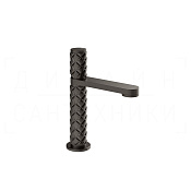 Gessi Pelle Tresse Смеситель для раковины, без д/к, излив 12,3 см, цвет: black metal brushed PVD 78002#707