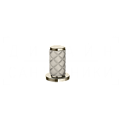 Gessi Pelle Tresse Смеситель для раковины, без донного клапана и излива, цвет: creme/nickel PVD 78200#433