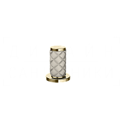 Gessi Pelle Tresse Смеситель для раковины, без донного клапана и излива, цвет: creme/brass PVD 78200#434