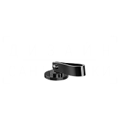 Gessi Pelle Laccetto Смеситель для раковины, без донного клапана и излива, цвет: black metal PVD 78300#706