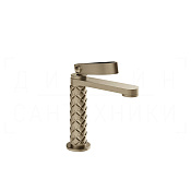 Gessi Pelle Laccetto Смеситель для раковины, с дон. кл., излив 12,3 см, цвет: finox brushed nickel 78351#149