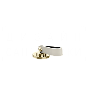 Gessi Pelle Laccetto Смеситель для раковины, без донного клапана и излива, цвет: creme/brass PVD 78400#434