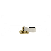 Gessi Pelle Laccetto Смеситель для раковины, без дон. кл. и излива, цвет: creme/brushed brass PVD 78400#435