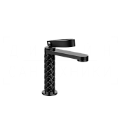 Gessi Pelle Laccetto Смеситель для раковины, без д/к, излив 12,3 см, цвет: nero/black metal PVD 78402#439
