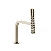 Gessi Pelle Tresse Смеситель для раковины, с донным клапаном, излив 17,2 см, цвет: nickel PVD 78551#720