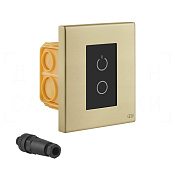 Gessi Сенсорная панель для управления хромотерапией с IP-разъемом, цвет: brushed brass PVD 01720#727