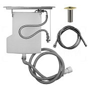 Gessi Система сбора воды для ручного душа с убирающимся шлангом, цвет: brass PVD 01766#710