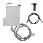 Gessi Система сбора воды для ручного душа с убирающимся шлангом, цвет: copper PVD 01786#030