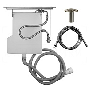 Gessi Система сбора воды для ручного душа с убирающимся шлангом, цвет: finox brushed nickel 01813#149