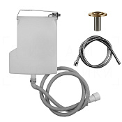 Gessi Система сбора воды для ручного душа с убирающимся шлангом, цвет: warm bronze brushed PVD 01814#726