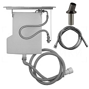 Gessi Venti20 Система сбора воды для ручного душа с убир. шлангом, цвет: black metal brushed PVD 65049#707