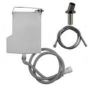 Gessi Venti20 Система сбора воды для ручного душа с убир. шлангом, цвет: black metal brushed PVD 65050#707