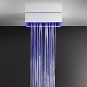 Gessi Afilo Встраиваемая часть с каркасом потолочного душа 57010, 3 вида струи, цвет: matte white 57411#279