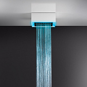 Gessi Afilo Встраиваемая часть с каркасом потолочного душа 57004, 2 вида струи, цвет: matte white 57307#279