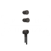 Gessi Outdoor Набор для душевой стойки: ручки, руч. душ, шланг 150 cм, цвет: black metal brushed PVD 63216#707