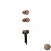 Gessi Outdoor Набор для душевой стойки: ручки, ручной душ, шланг 150 cм, цвет: coffee bronze brushed 63216#761